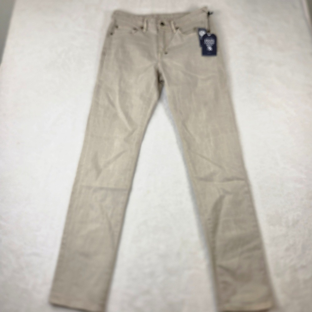 PRPS Goods & Co Le Sabre Slim Straight Fit Tan Khaki Denim Jeans Mens 31x31 NWT